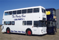 The Party Bus White Double Decker Bus